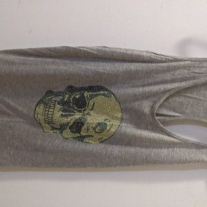 Haute Hippie Bedazzled Skull Racerback